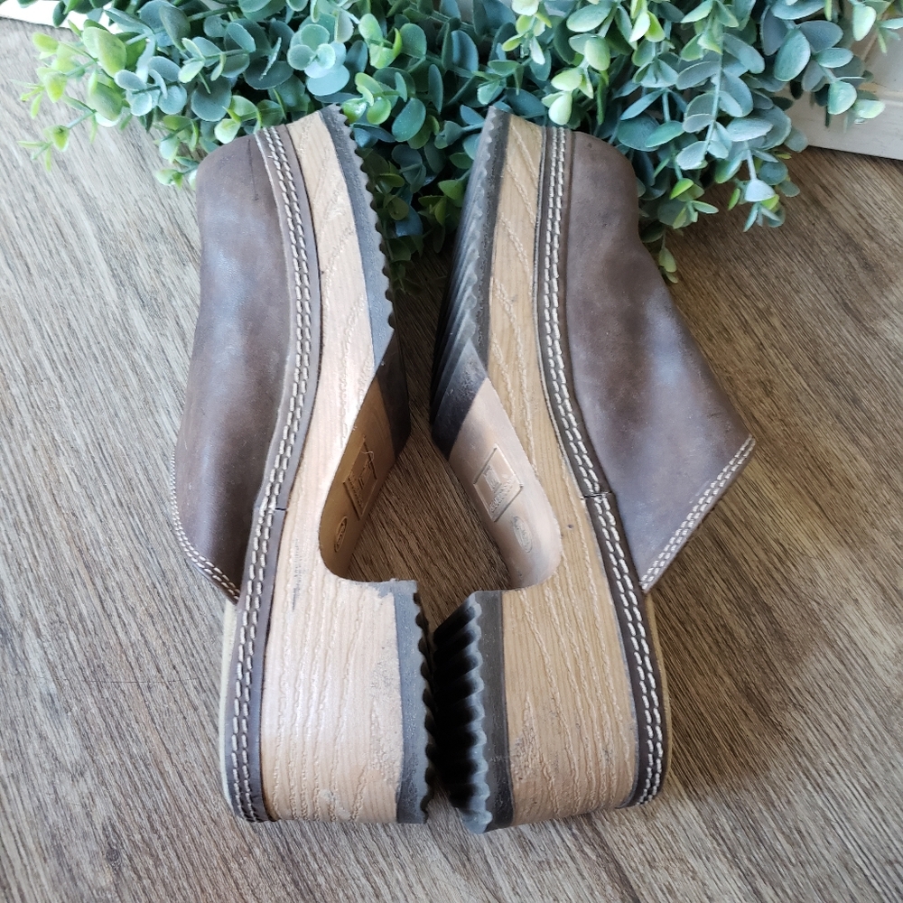 Maurices Brown Platform Clogs - image 5